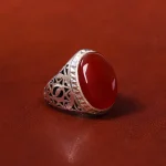 انگشتر عقیق یمن مردانه کد 18030