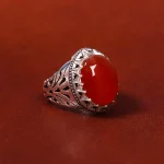 انگشتر عقیق یمن مردانه کد 18036