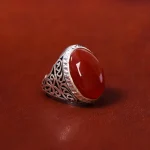 انگشتر عقیق یمن مردانه کد 18040