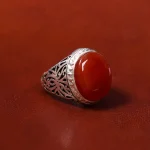 انگشتر عقیق یمن مردانه کد 18044