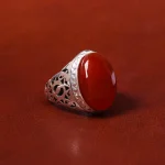 انگشتر عقیق یمن مردانه کد 18048