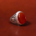 انگشتر عقیق یمن مردانه کد 18055