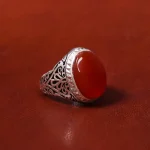 انگشتر عقیق یمن مردانه کد 18058