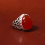 انگشتر عقیق یمن مردانه کد 18059