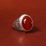 انگشتر عقیق یمن مردانه کد 18062