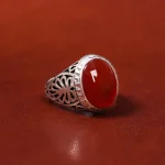 انگشتر عقیق یمن مردانه کد 18066