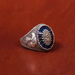 انگشتر سنتاتیک ياقوت کبود مردانه 18138