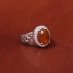 انگشتر عقیق زنانه کد 18174