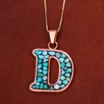 گردنبند فیروزه کوب زنانه کد 18187