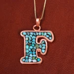 گردنبند فیروزه کوب زنانه کد 18188