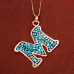 گردنبند فیروزه کوب زنانه کد 18192