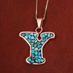 گردنبند فیروزه کوب زنانه کد 18198