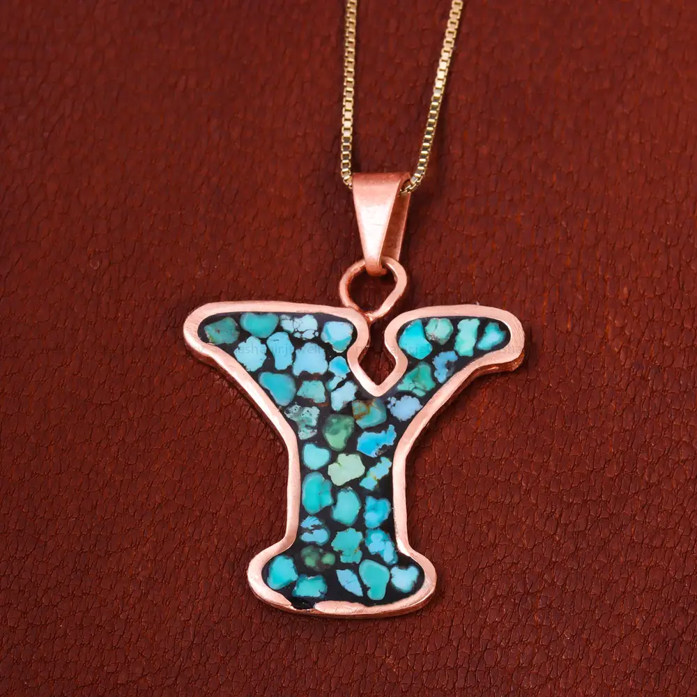 گردنبند فیروزه کوب زنانه کد 18198