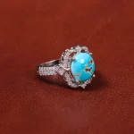 انگشتر فیروزه شجری زنانه کد 18221