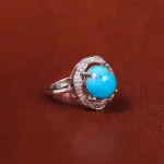 انگشتر فیروزه شجری زنانه کد 18238