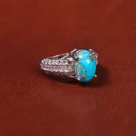 انگشتر فیروزه شجری زنانه کد 18242