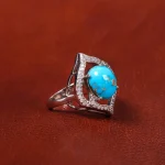 انگشتر فیروزه شجری زنانه کد 18253