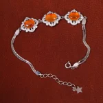 دستبند عقیق یمن زنانه کد 18254