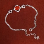 دستبند عقیق یمن زنانه کد 18255