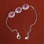 دستبند یاقوت سرخ زنانه کد 18264