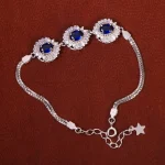 دستبند یاقوت کبود سنتاتیک زنانه کد 18275