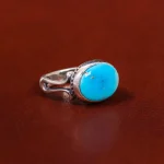 انگشتر فیروزه شجری مردانه کد 18389