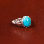 انگشتر فیروزه شجری مردانه کد 18494
