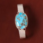 دستبند فیروزه مردانه کد 18510