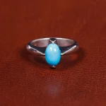 انگشتر فیروزه عجمی مردانه کد 17497