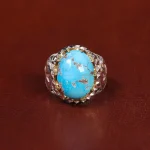 انگشتر فیروزه شجری مردانه کد 17912