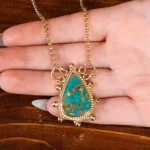 گردنبند فیروزه زنانه کد 17947