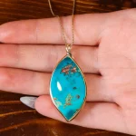 گردنبند فیروزه زنانه کد 17948