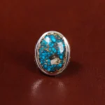 انگشتر فیروزه شجری مردانه کد 17955