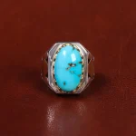 انگشتر فیروزه شجری مردانه کد 17960