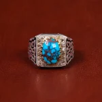 انگشتر فیروزه شجری مردانه کد 17990
