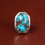 انگشتر فیروزه شجری مردانه کد 17997
