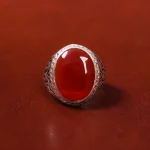 انگشتر عقیق یمن مردانه کد 18029