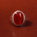 انگشتر عقیق یمن مردانه کد 18032