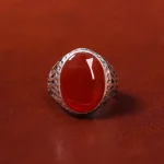 انگشتر عقیق یمن مردانه کد 18035