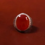 انگشتر عقیق یمن مردانه کد 18044