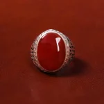 انگشتر عقیق یمن مردانه کد 18045