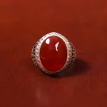 انگشتر عقیق یمن مردانه کد 18047