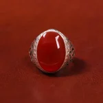 انگشتر عقیق یمن مردانه کد 18048