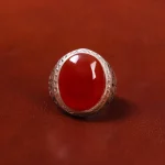 انگشتر عقیق یمن مردانه کد 18051