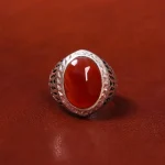 انگشتر عقیق یمن مردانه کد 18052