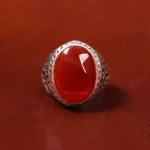 انگشتر عقیق یمن مردانه کد 18058