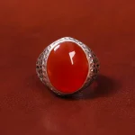 انگشتر عقیق یمن مردانه کد 18059