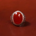 انگشتر عقیق یمن مردانه کد 18060