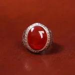 انگشتر عقیق یمن مردانه کد 18062