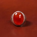 انگشتر عقیق یمن مردانه کد 18063